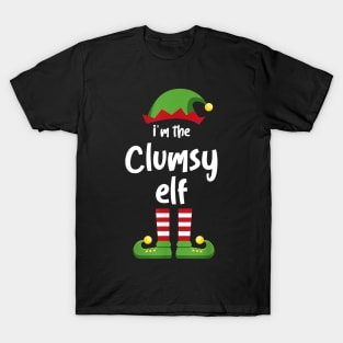 I'm The Clumsy Elf Family Matching Christmas Pajama Gifts T-Shirt